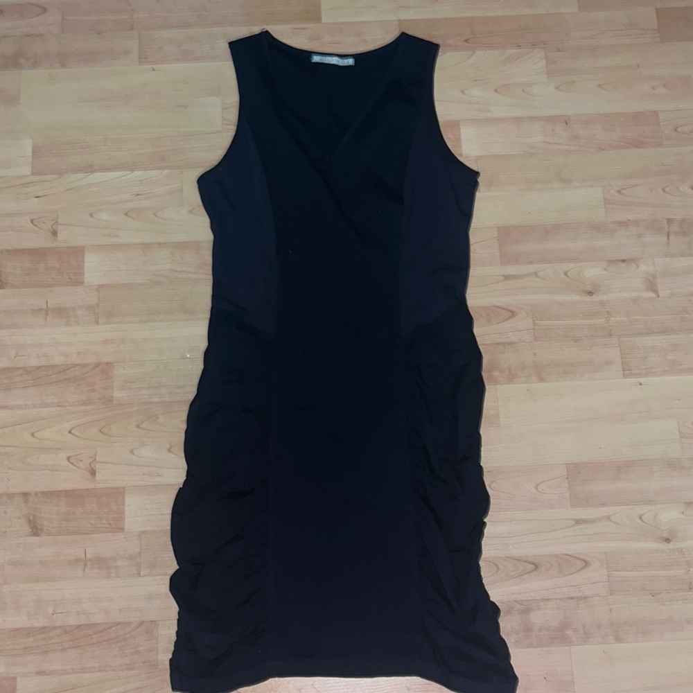 Wearables black cargo mini dress, size Xl